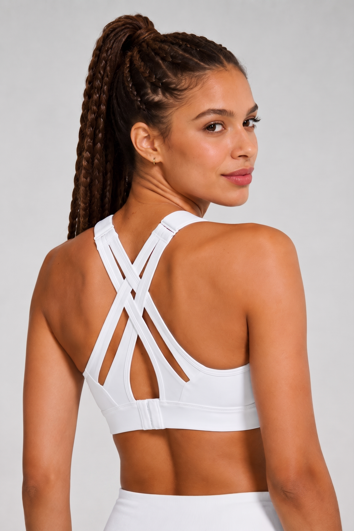 Power™ Adjustable Crisscross Padded Running Bra | Women's High Support Sports Bra