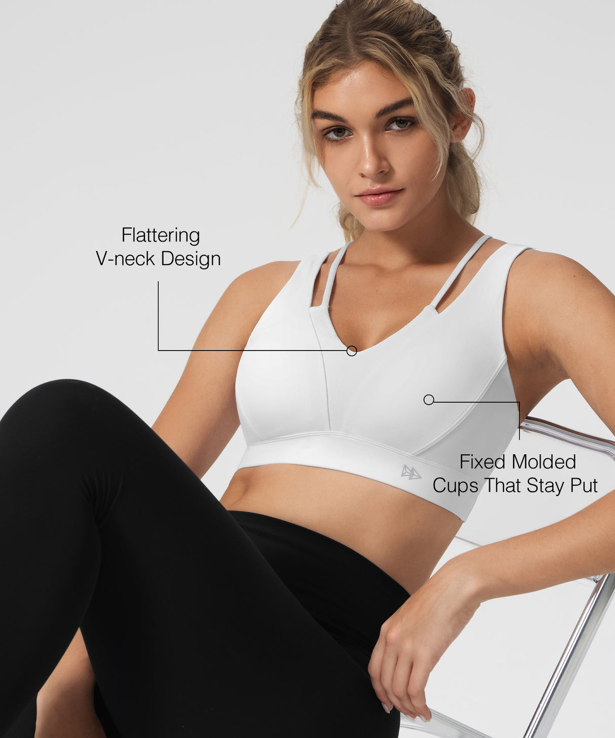 Anywhere Cross-back Soft Fixed Cups Yoga Bra | Women's Light Support Sports Bra Best For Yoga, HIIT