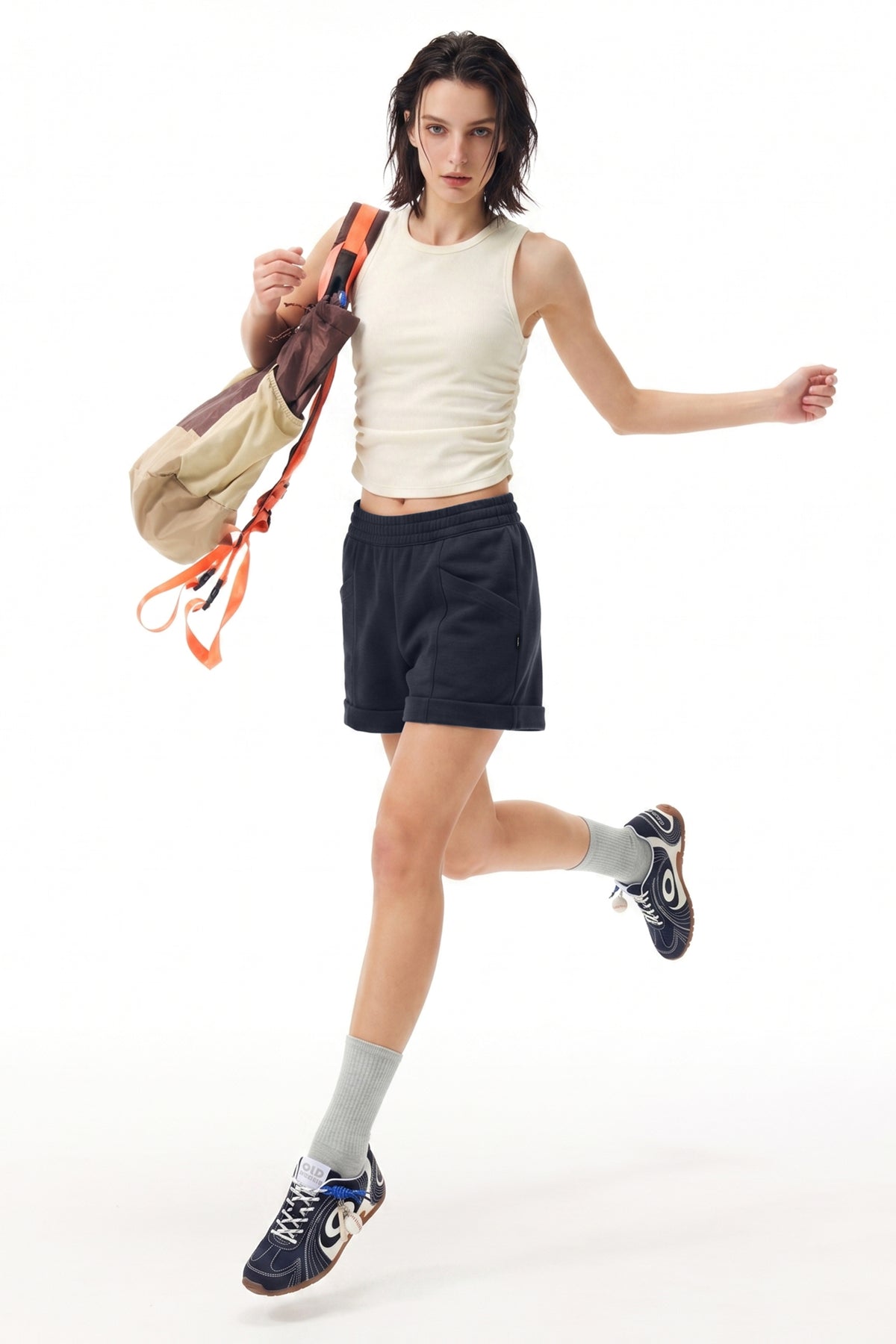 Anywhere™ Built-In Cups Stretch Ribbed Tank | Women's Sports Tank For Yoga & Daily