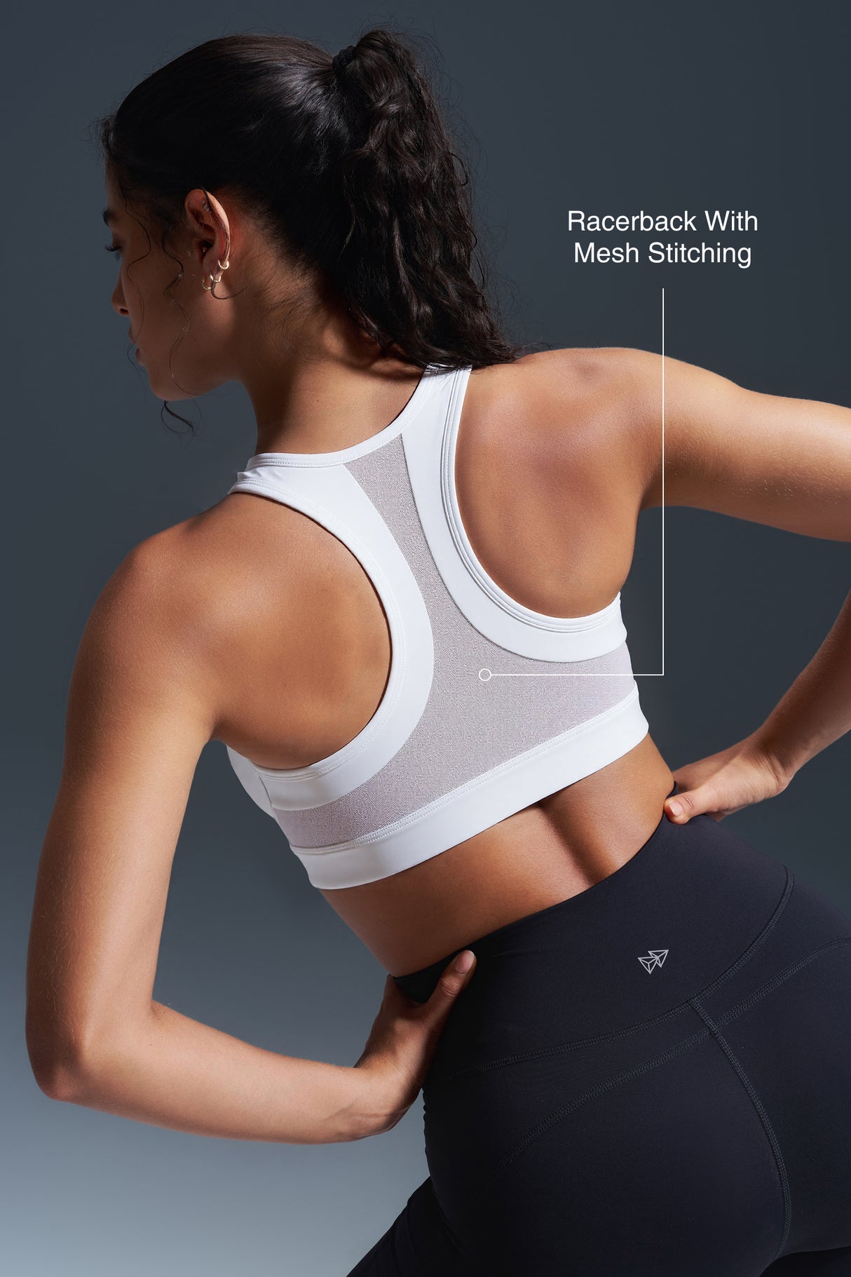 Enfold™ Zip Front Breathable Racerback High Impact Running Bra | Women's High Support Sports Bra