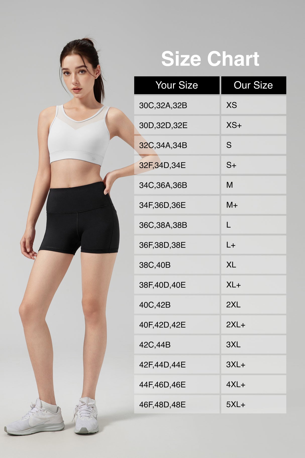 Power™ Front Sheer Mesh H-Back Sports Bra| Women's High Support Sports Bra