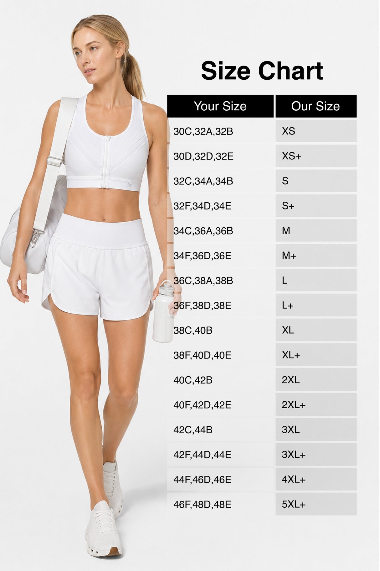 Enfold™ Zip-Front Breathable Racerback High-Support Bra for Larger Busts | Women's High Support Sports Bra