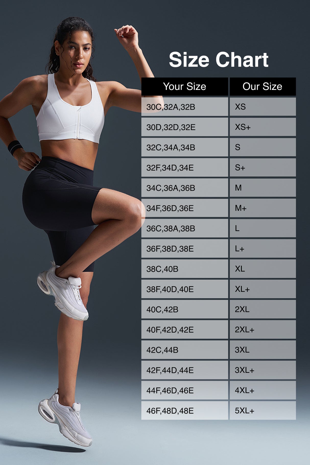Enfold™ Zip Front Breathable Racerback High Impact Running Bra | Women's High Support Sports Bra
