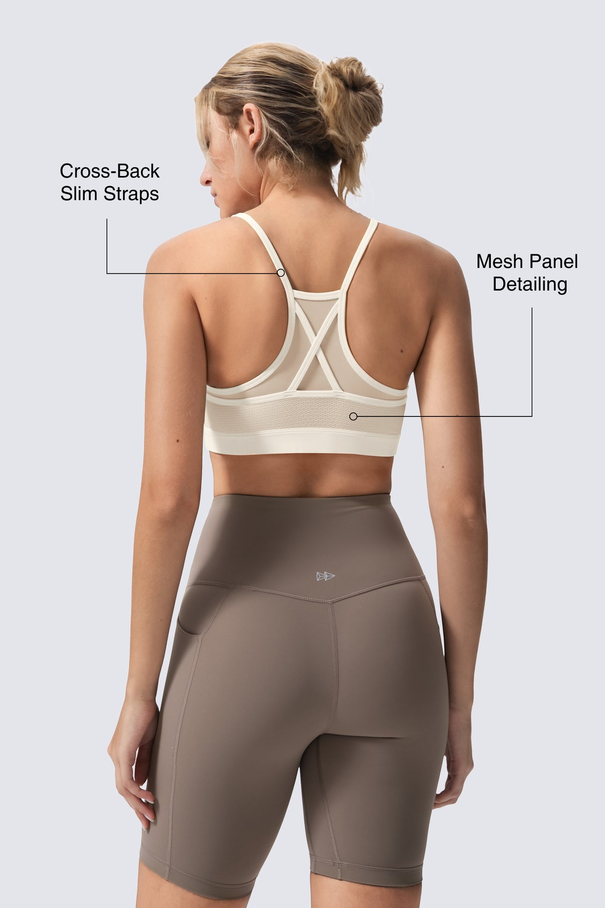 Anywhere™ Double Strap Sheer Mesh Yoga Bra| Women's Light Support Sports Bra