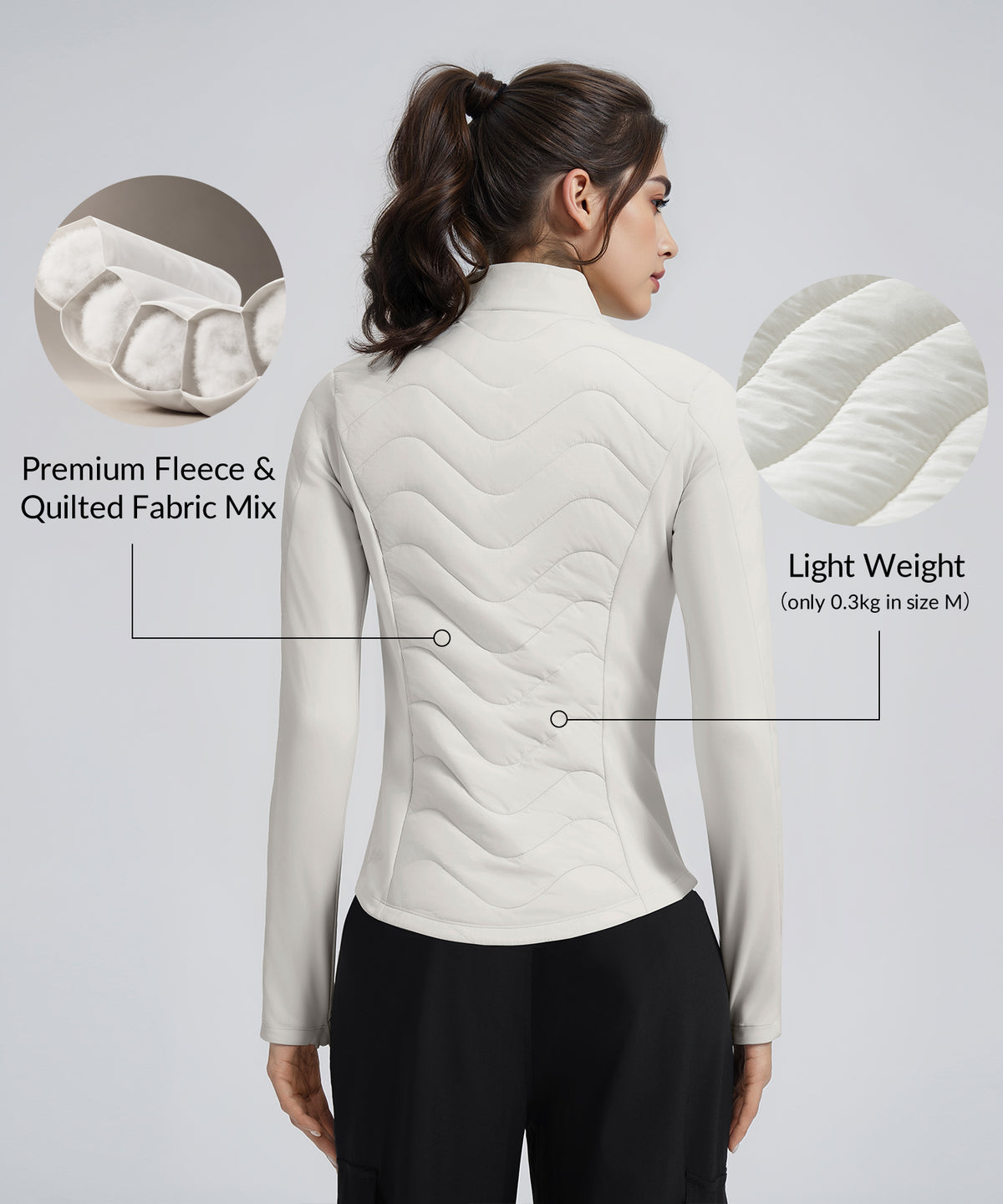 Anywhere™ Lightweight Fleece Quilted Zip-Up Jacket | Women's Jackets