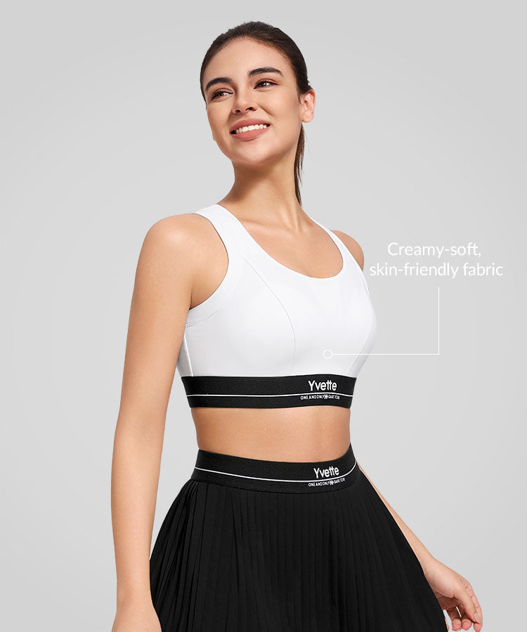 Power Super Soft Fine Mesh Sport-BH | Damen-Sport-BH mit starkem Halt