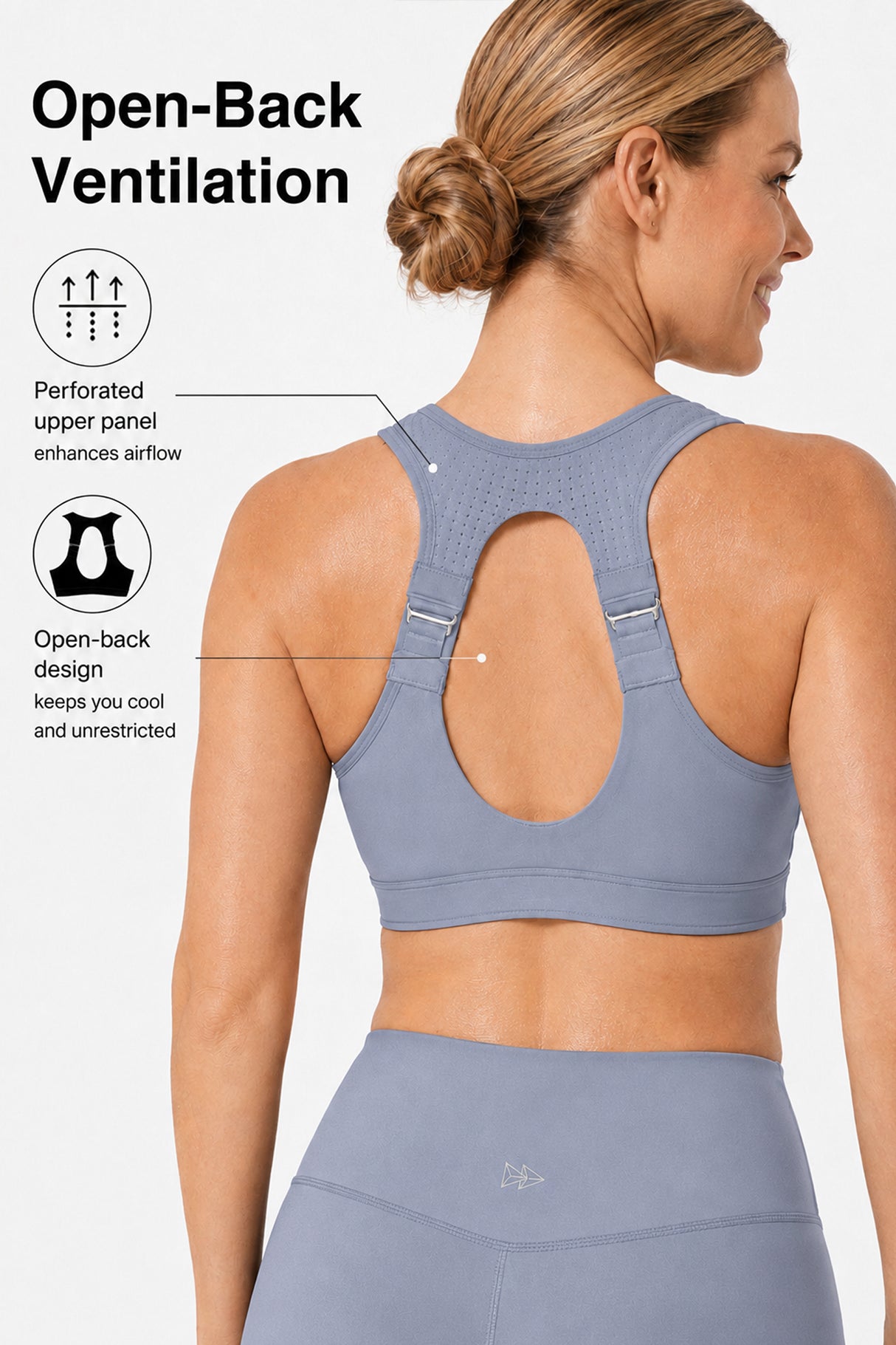 Power™ Zip Front Adjustable High Support Sports Bra | Women's High Support Sports Bra