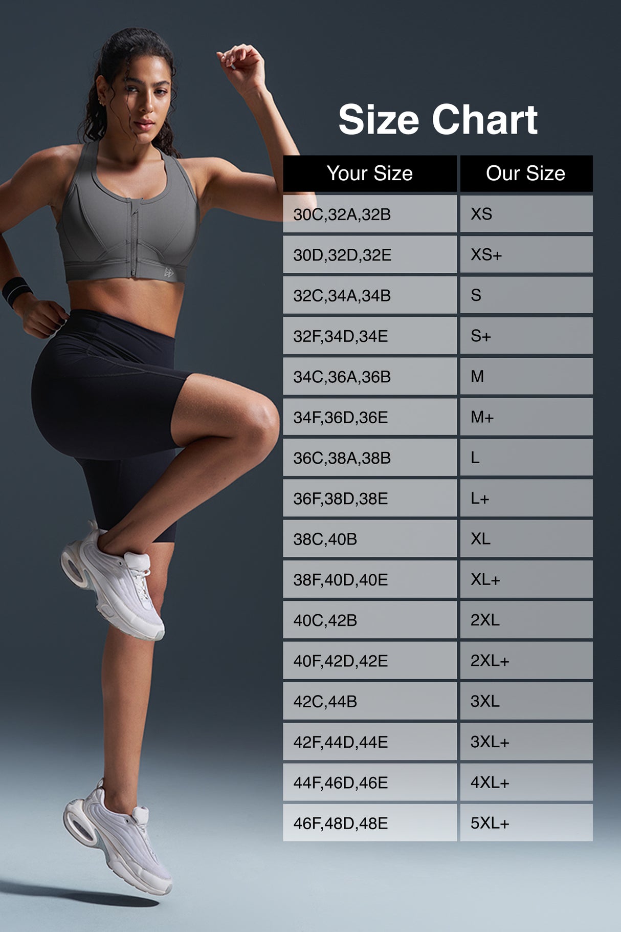 Enfold™ Zip Front Breathable Racerback High Impact Running Bra | Women's High Support Sports Bra
