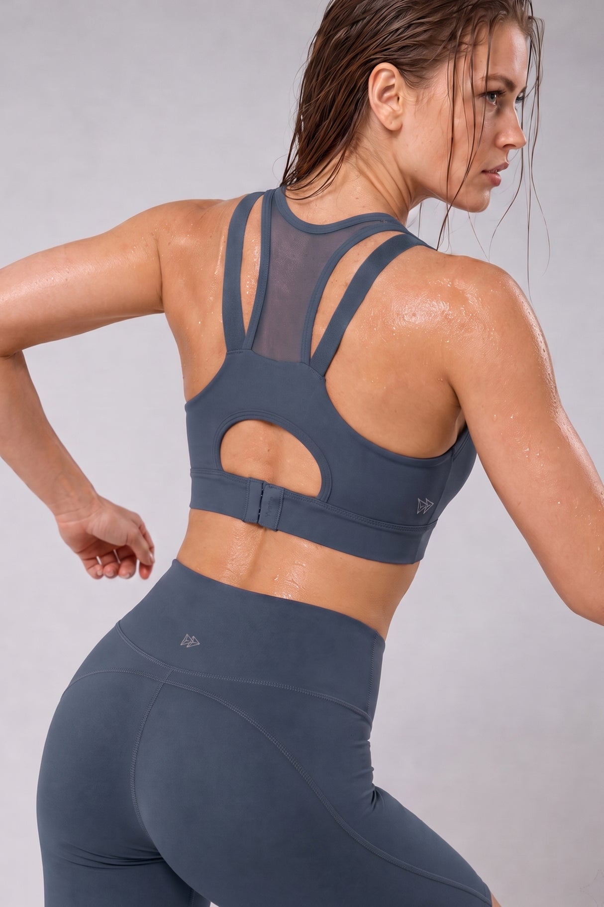 Power™ Zip Front Breathable Full-Coverage Running Bra | Women's High Support Sports Bra