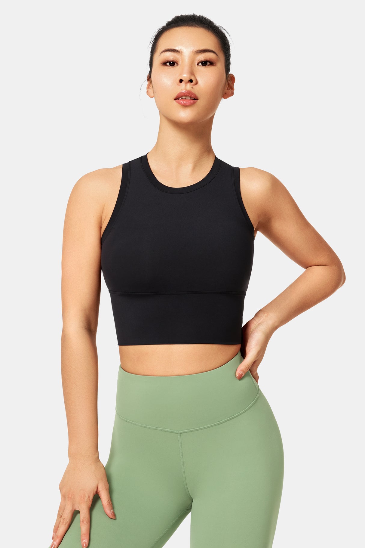 Anywhere™ High Neck Padded Gym Bra | Women's Light Support Sports Bra