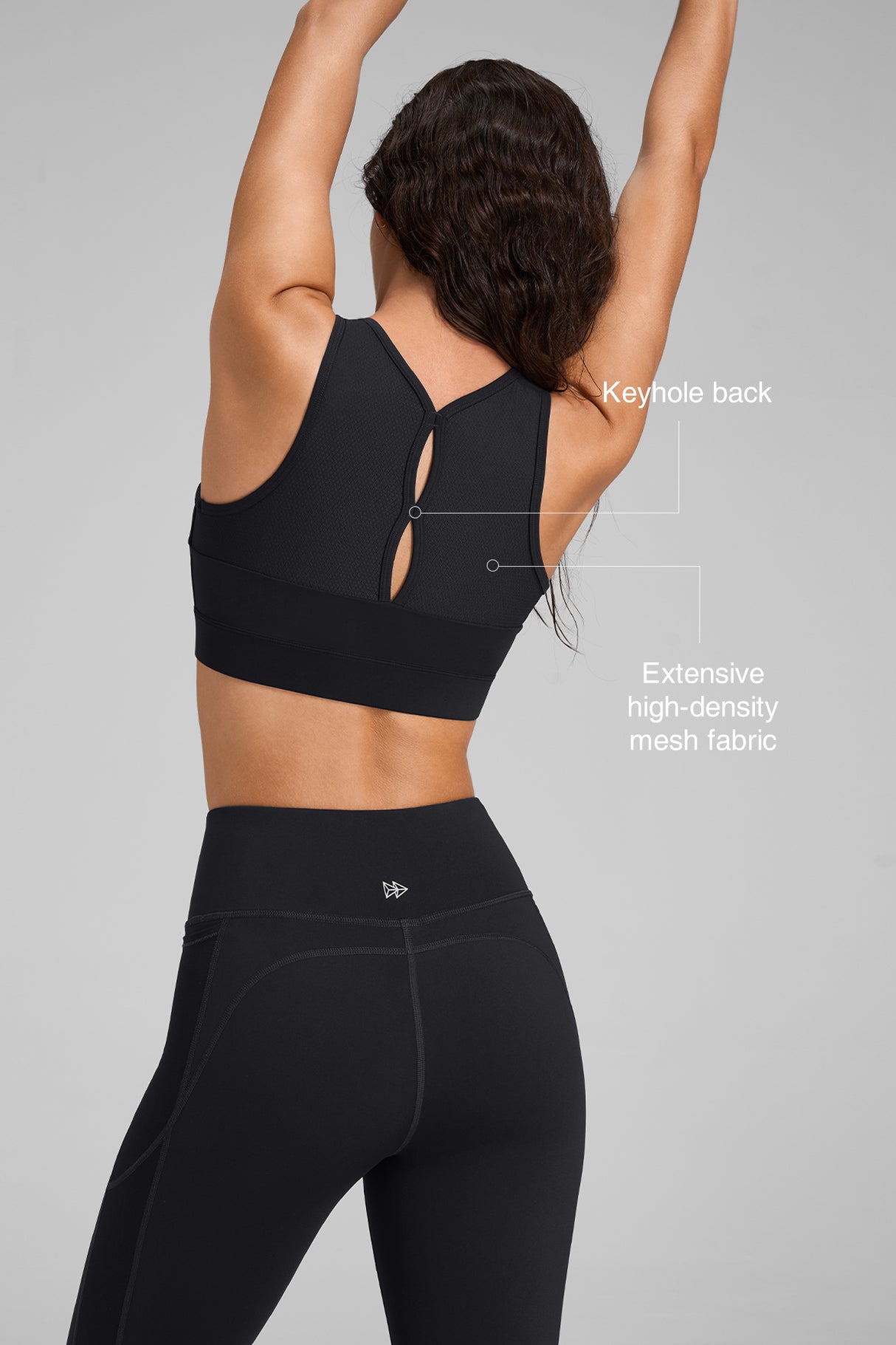 Power™ Cutout Racerback Zip Front Running Bra | Women's High Support Sports Bra