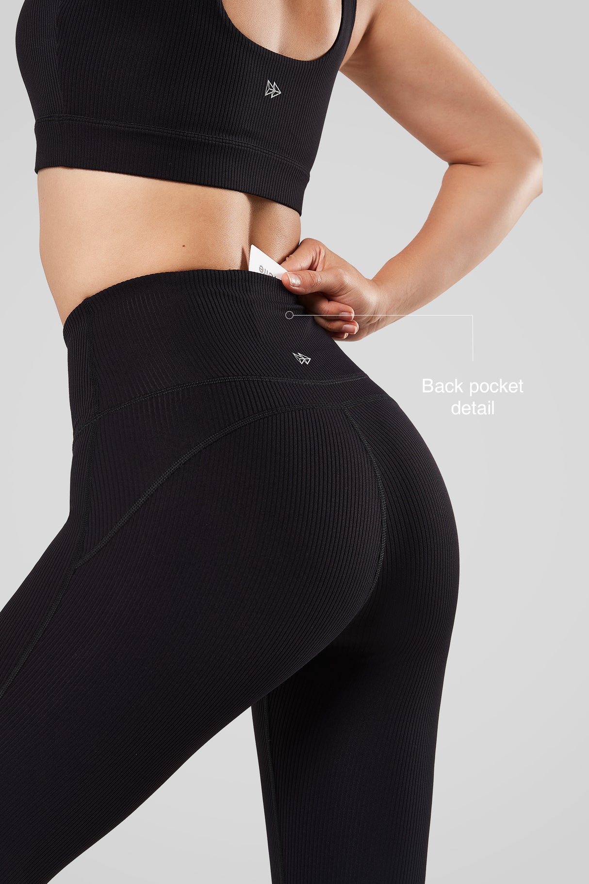 Echo Ribbade Stretchiga Magkontrollleggings 69'' | Damleggings med Lätta Stöd
