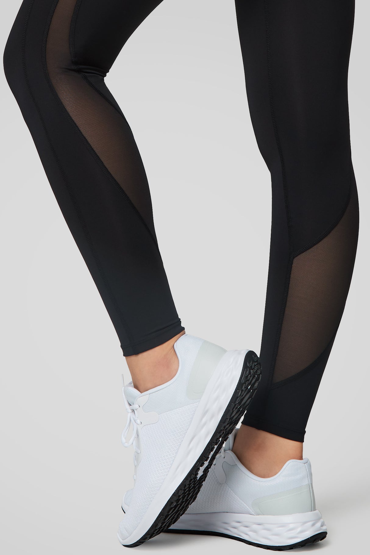 Power™ High Waist Mesh Pockets Running Leggings 26"| Women's High Support Leggings