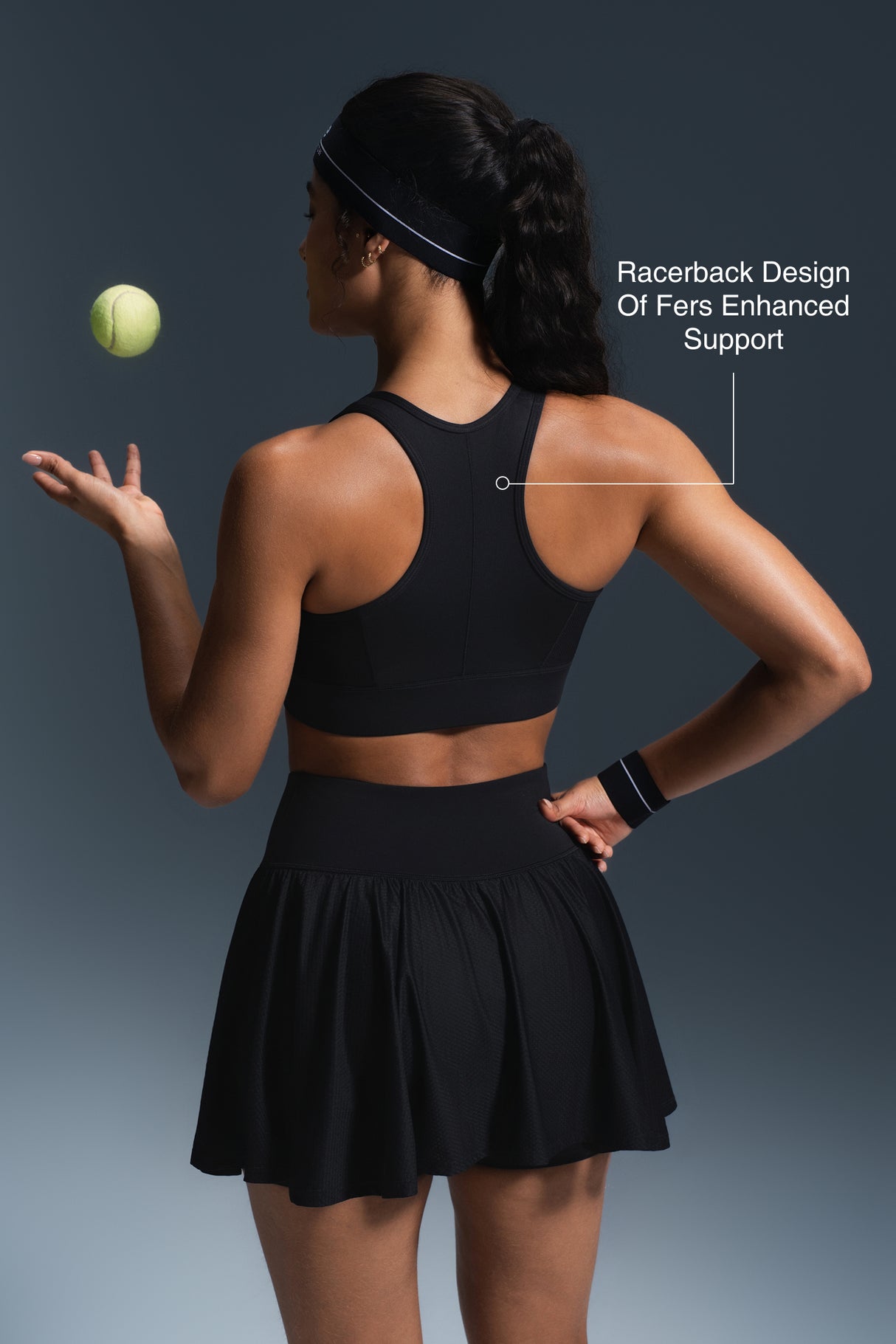 Enfold Zip Front Racerback Vadderad Löpar-BH | Sport-BH med Högt Stöd för Damer