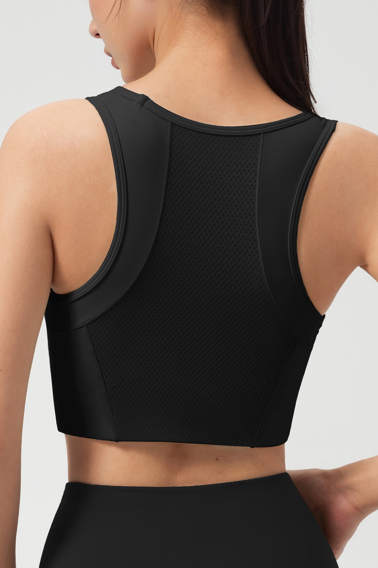Anywhere™ Full-Coverage Fixed Pads Longline Yoga Bra | Women's Sports Tank