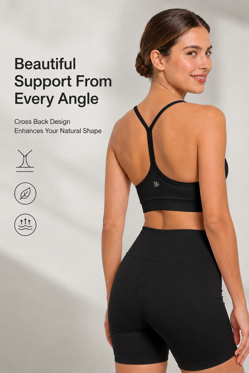 Anywhere™ Scoop Neckline Strappy Padded Yoga Bra | Women's Light Support Sports Bra