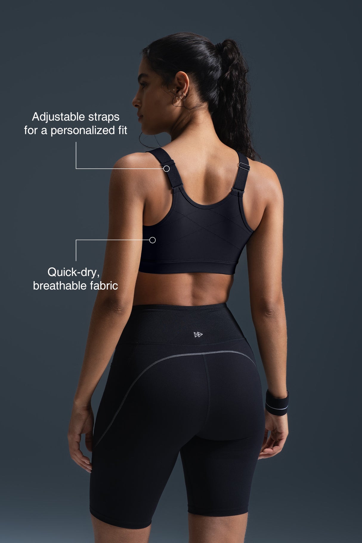 Power™ Soft Adjustable High-Support Mesh Running Bra | Women's High Support Sports Bra