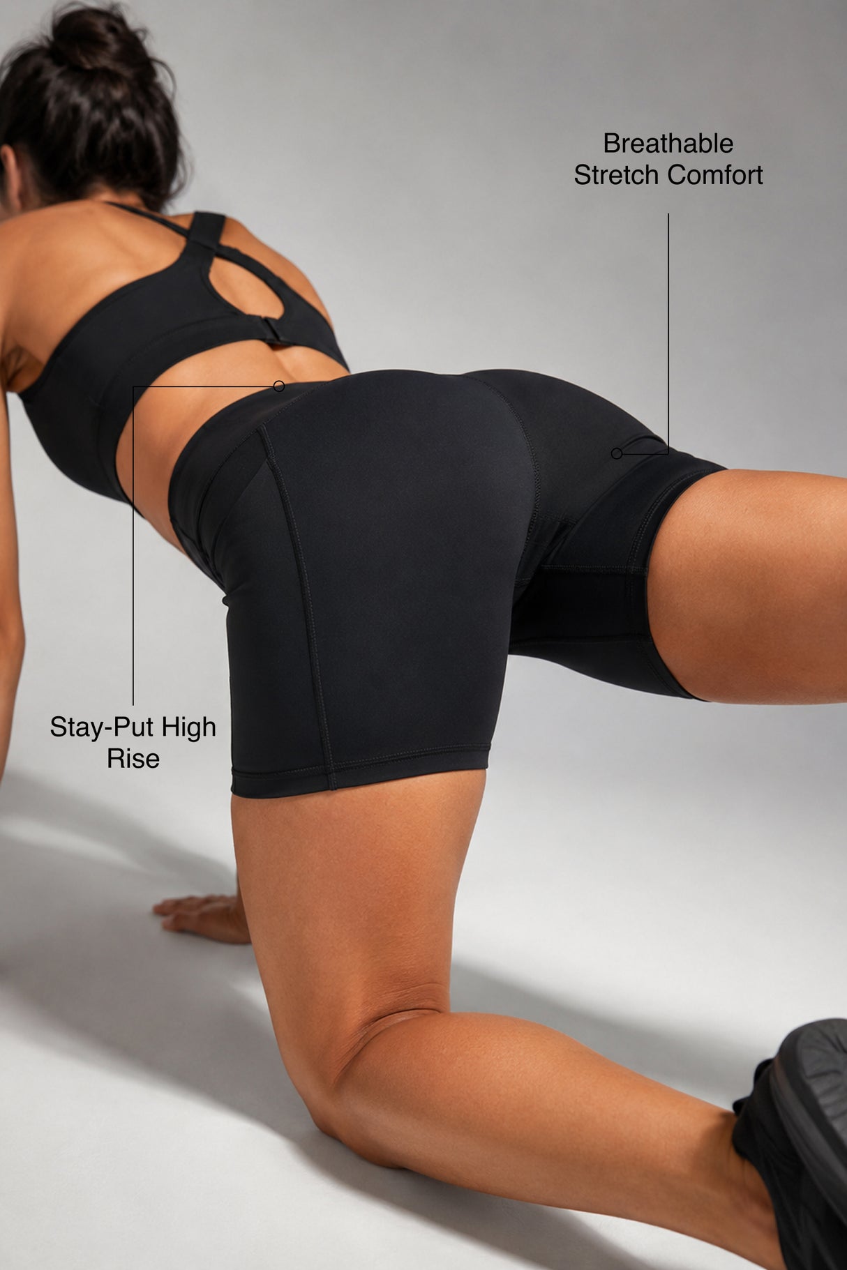 Pantaloncini da corsa aderenti a vita alta Shift 3" 4" 6" 8" | Pantaloncini sportivi ad alto supporto da donna