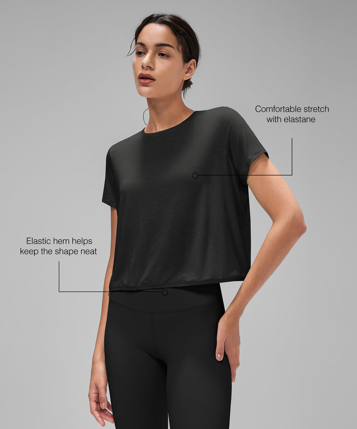 Anywhere Lightweight Soft Relaxed-Fit Cropped Training Tee | Women's Sports T-shirt