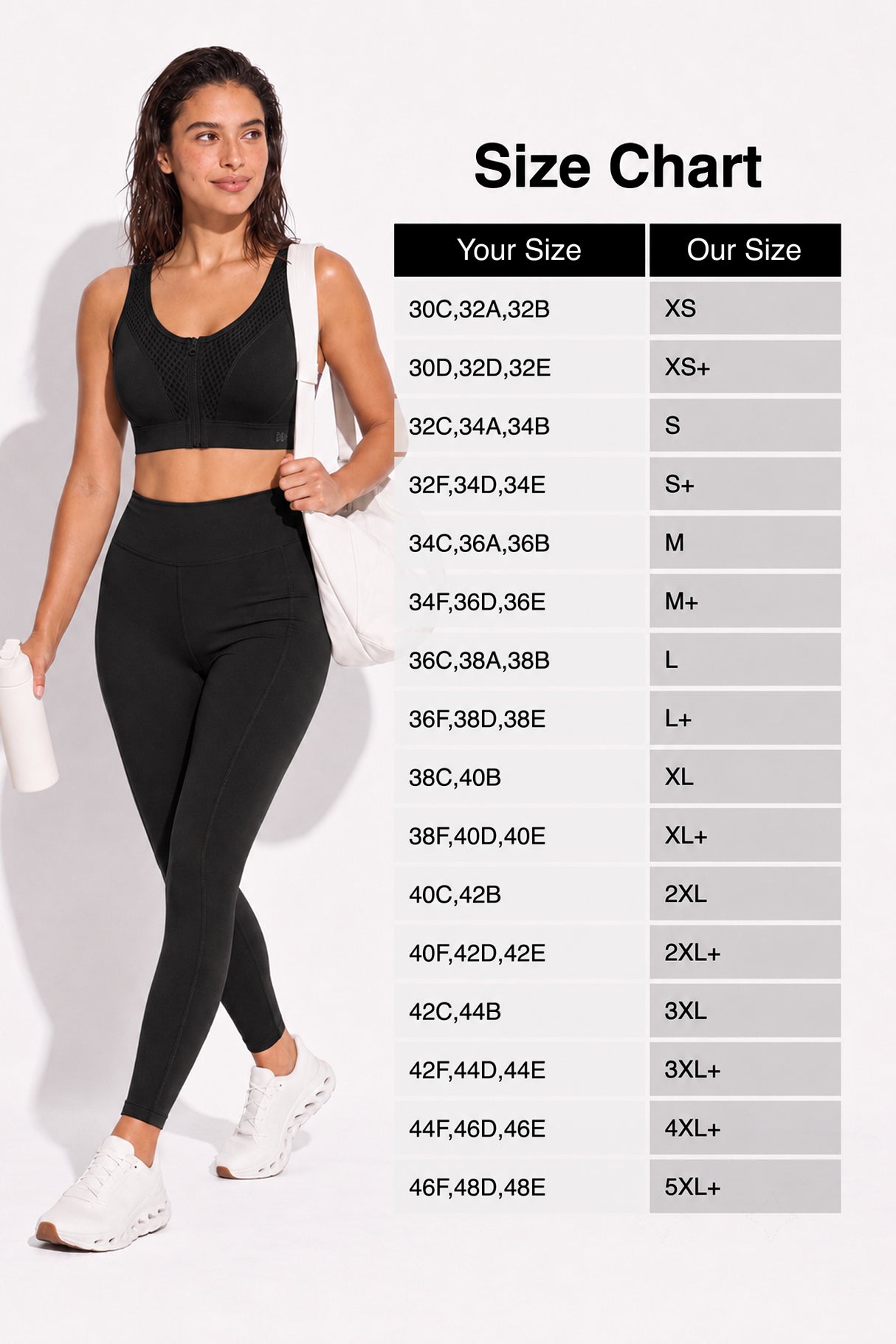 Reggiseno sportivo Power Grid Mesh con cerniera frontale | Reggiseno sportivo ad alto sostegno da donna