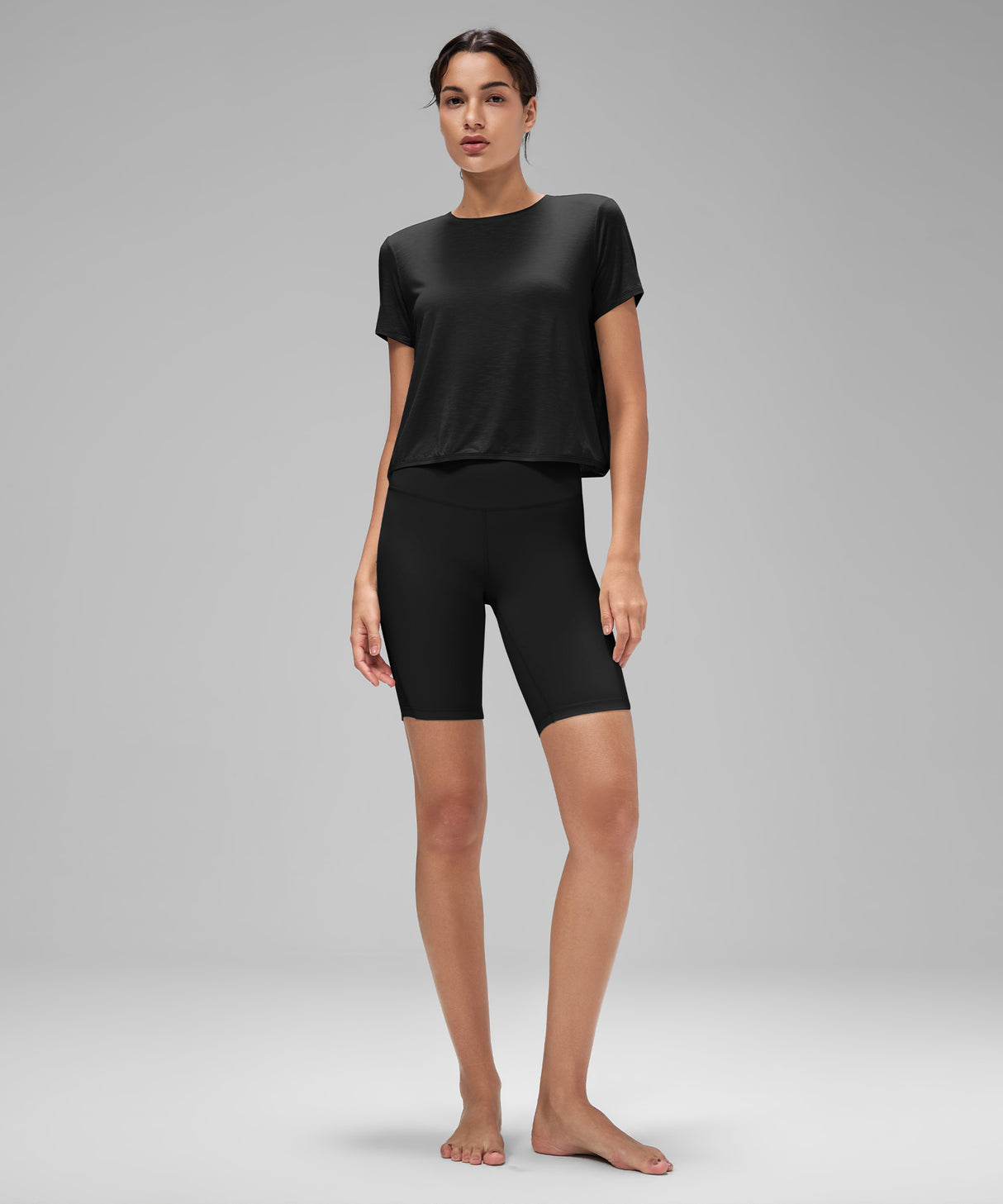 Anywhere Lightweight Soft Relaxed-Fit Cropped Training Tee | Women's Sports T-shirt