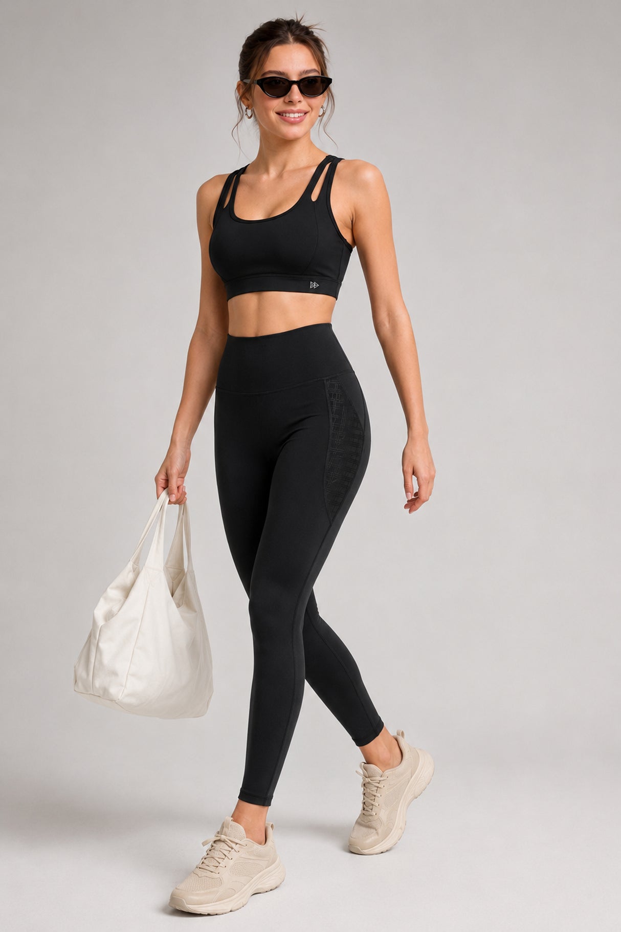 Power™ High Rise No Front Seam Breathable Mesh Running Leggings 25 Inches | Women's High Support Leggings