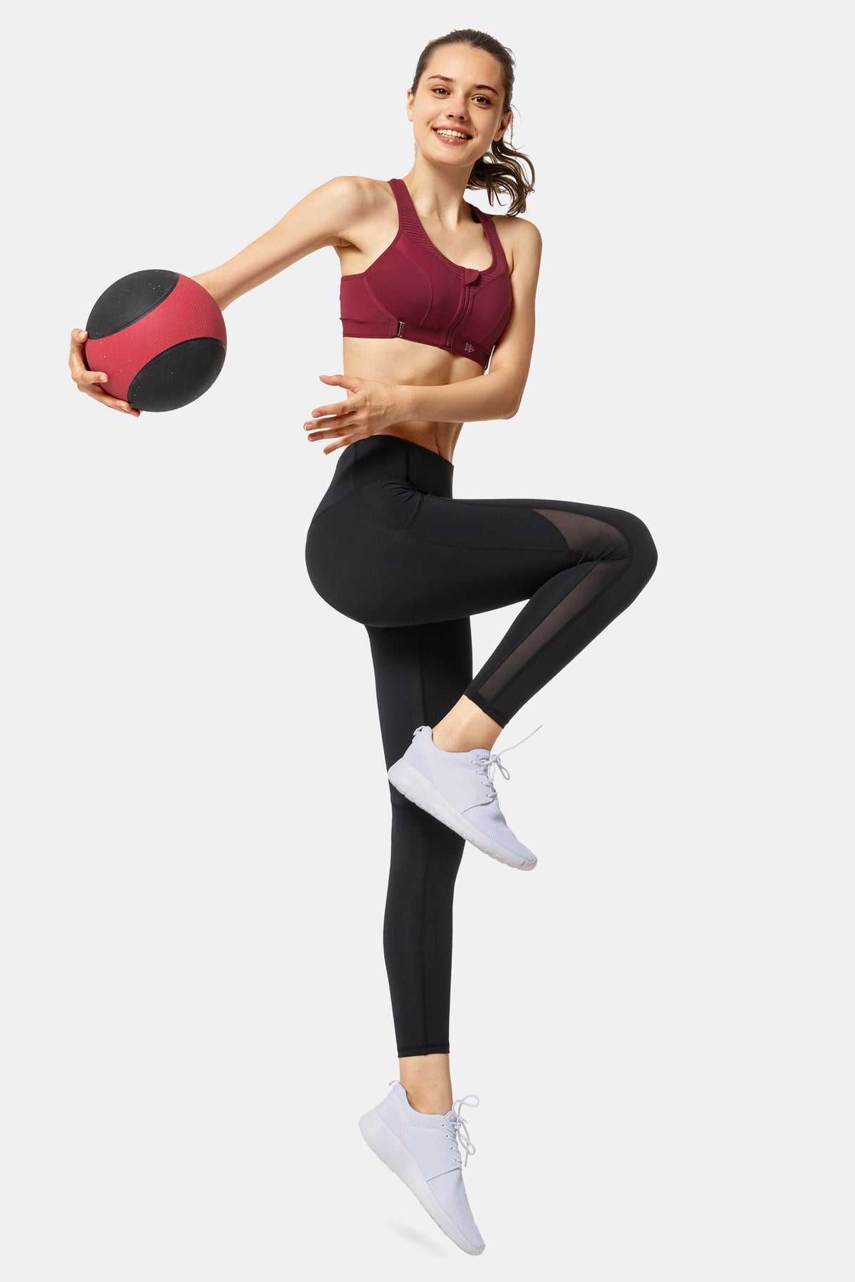 Leggings para correr de malla con bolsillo lateral Sculpt | Leggings de alta sujeción para mujer