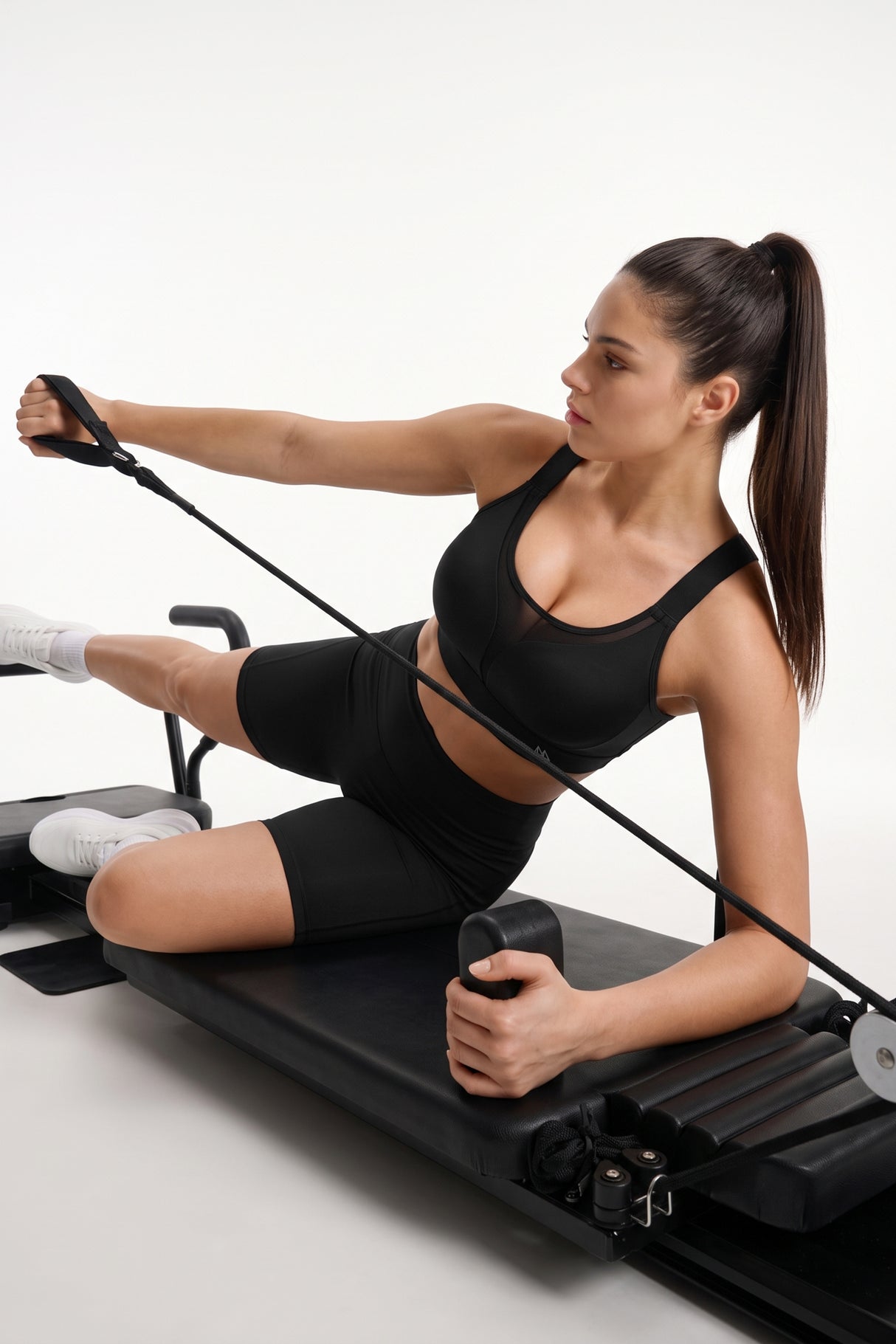 Shift™ Adjustable Straps Breathable Mesh With Sewn-In Pads High Support Sports Bra | High-Impact Support Best For Running, HIIT, Yoga & Training