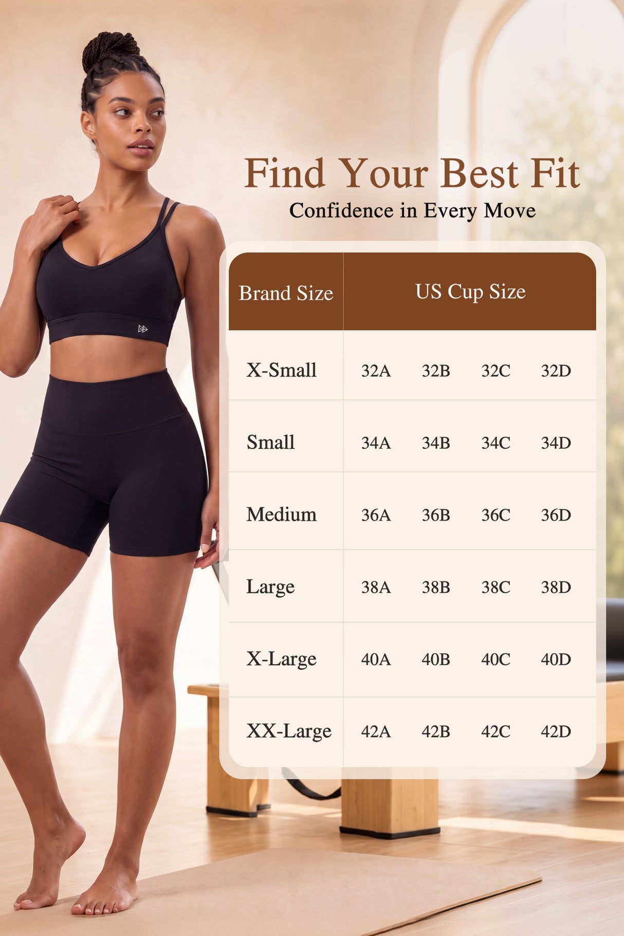 Reggiseno yoga Anywhere con scollo a V e rete a rombi | Reggiseno sportivo leggero da donna
