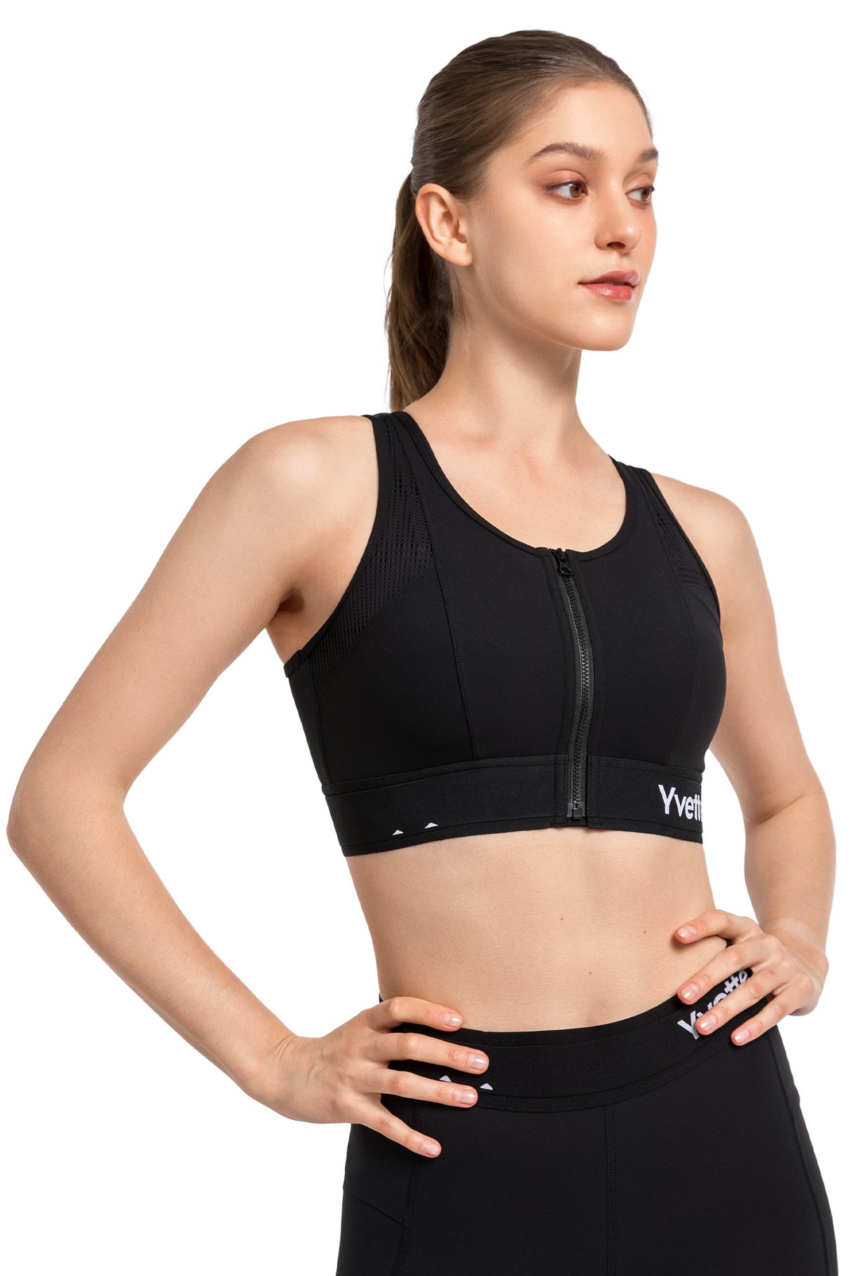 Echo™ Breathable Zip-Front Sustainable High-Support Bra | High-Impact Support Best For Running, HIIT & Training