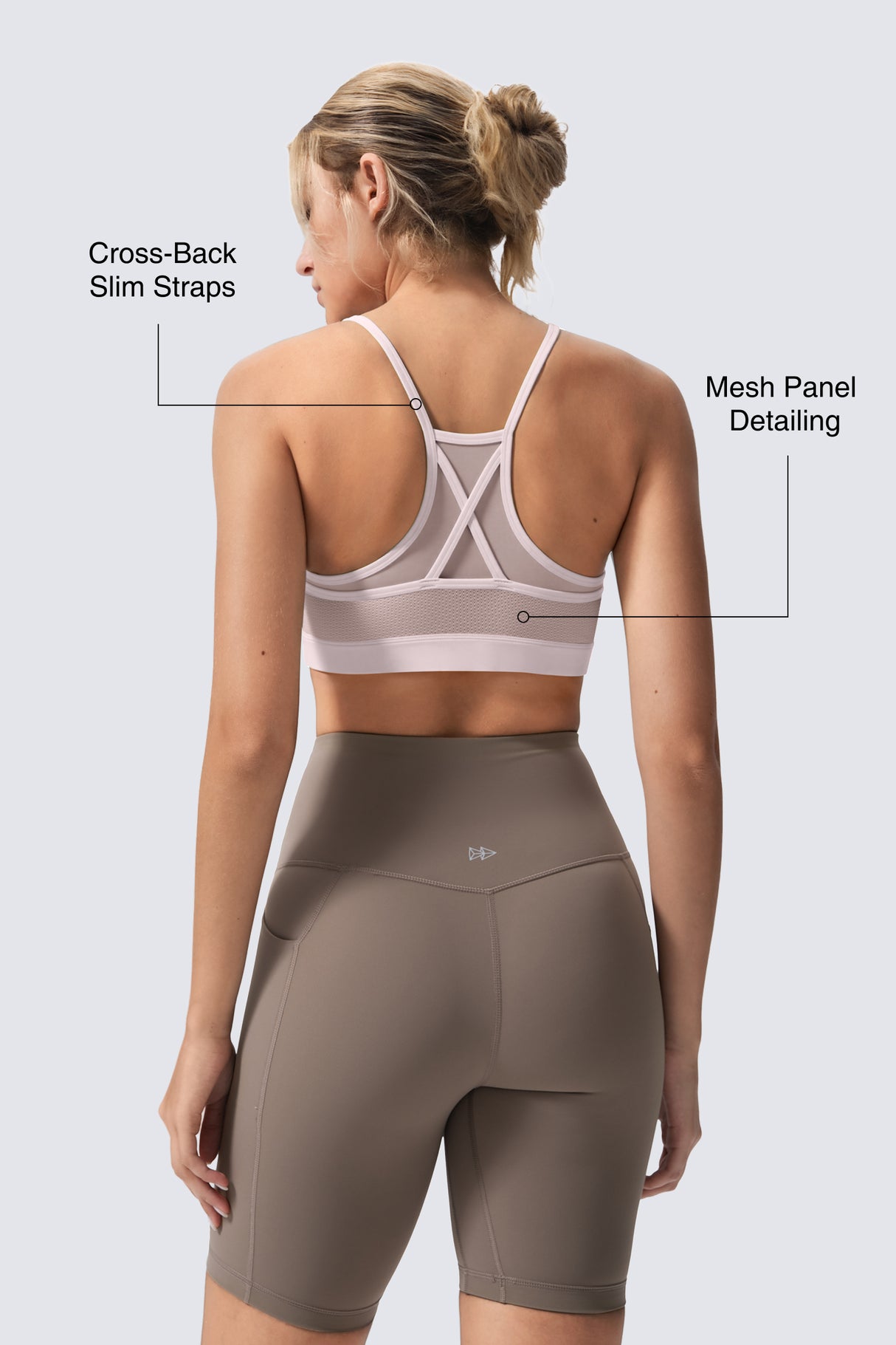 Anywhere™ Double Strap Sheer Mesh Yoga Bra| Women's Light Support Sports Bra