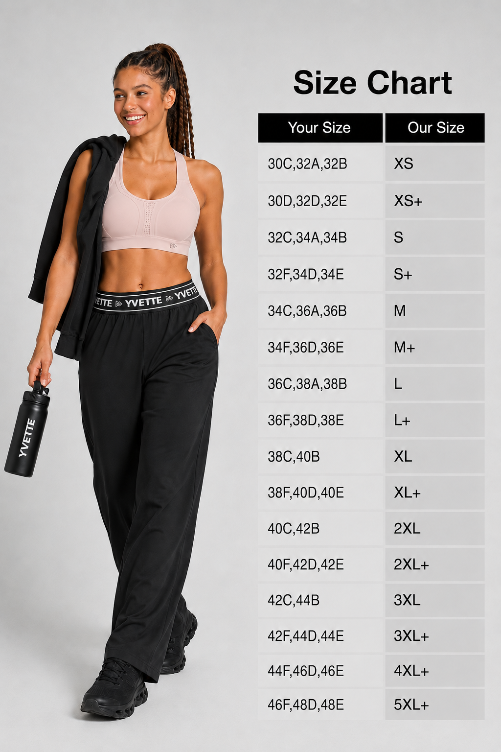 Power™ Adjustable Crisscross Padded Running Bra | Women's High Support Sports Bra