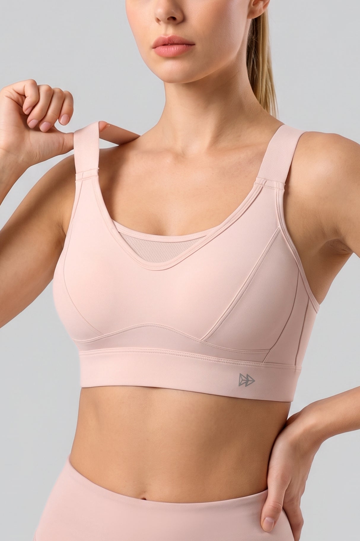 Echo™ Adjustable Straps Breathable Mesh With Sewn-In Pads High Support Sports Bra | Adjustable, bounce-control support for running, HIIT & training