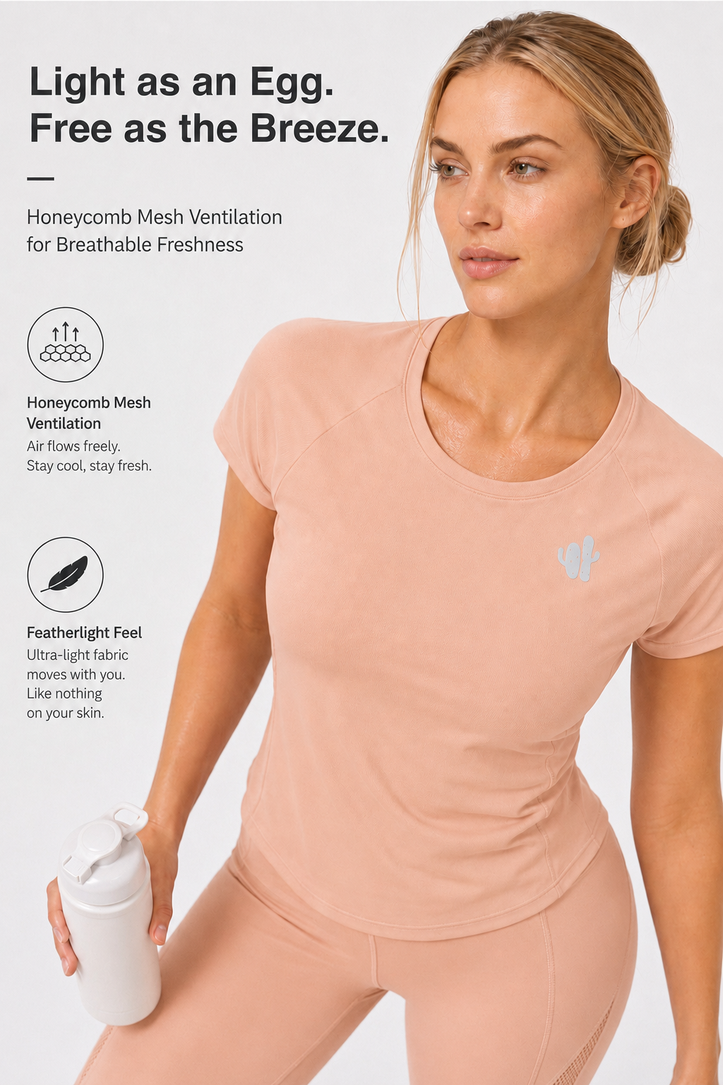 T-shirt slim fit ultraleggera e fresca al tatto | T-shirt a maniche corte da donna