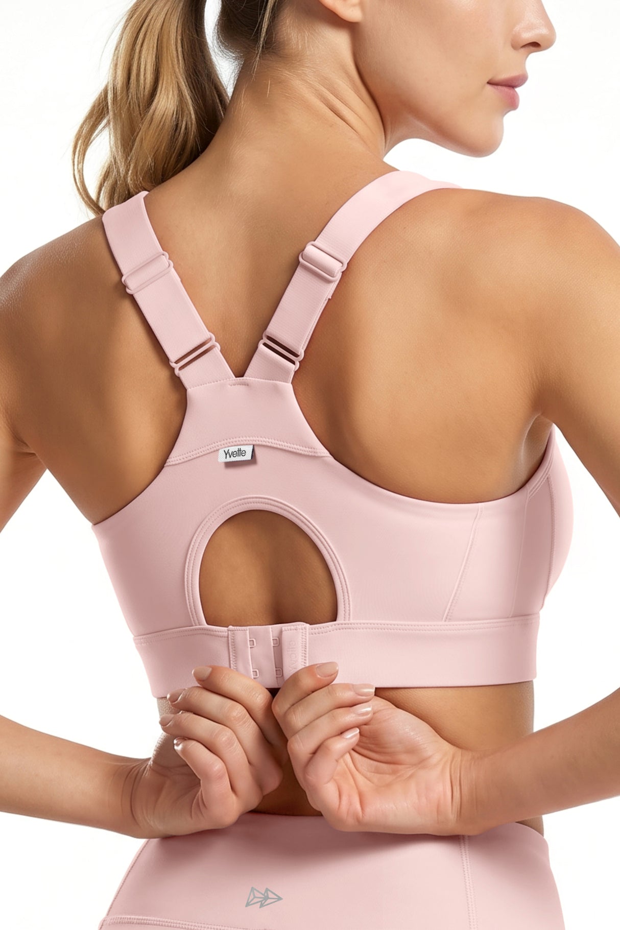 Power™ Adjustable Crisscross Straps With Mesh Sports Bra | High Support for Running, HIIT & Training