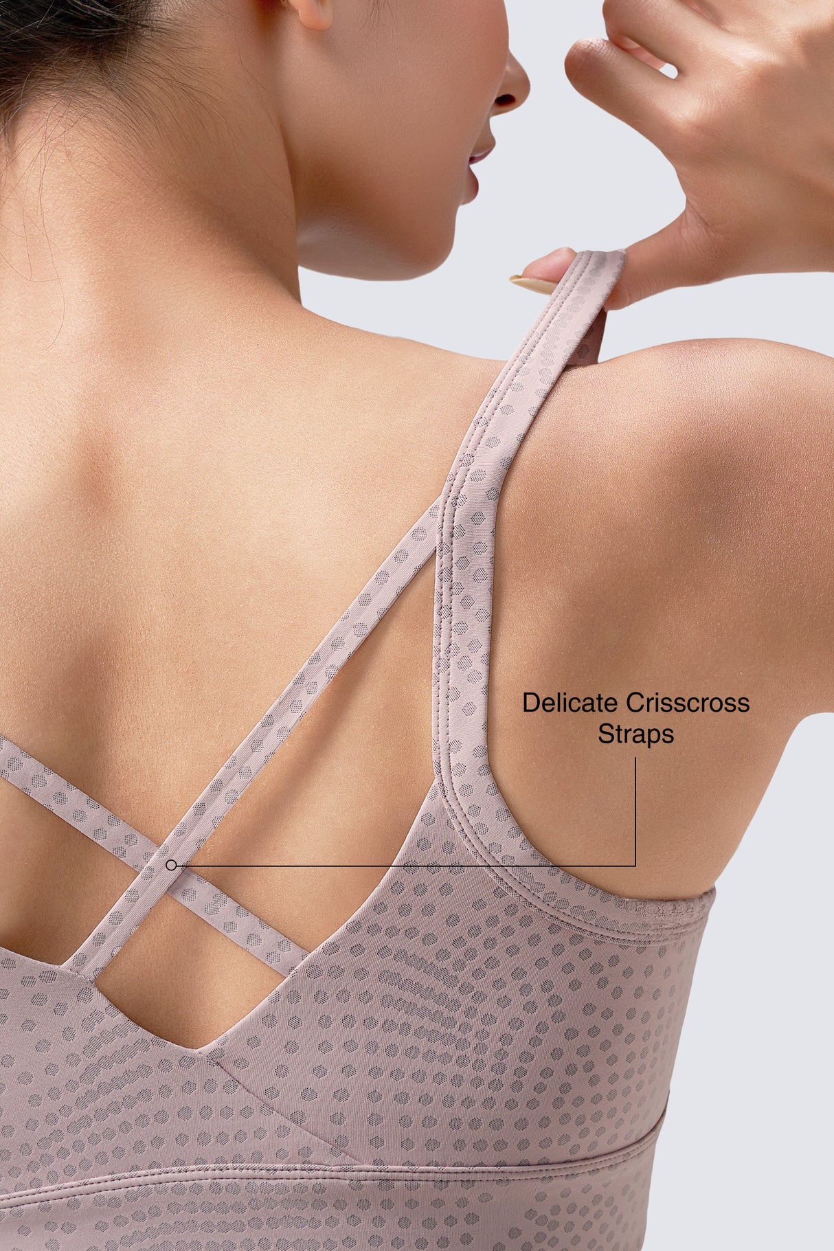 Anywhere™ V-neck Cross Thin Strap Yoga Bra| Women's Light Support Sports Bra