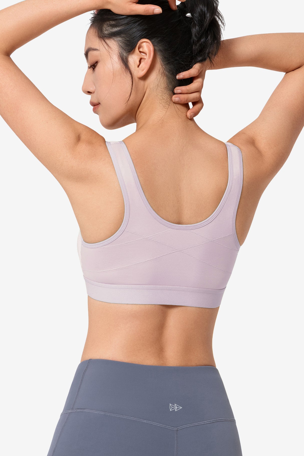 Zip-Front Unpadded High-Support Sports Bra | Women's High Support Sports Bra