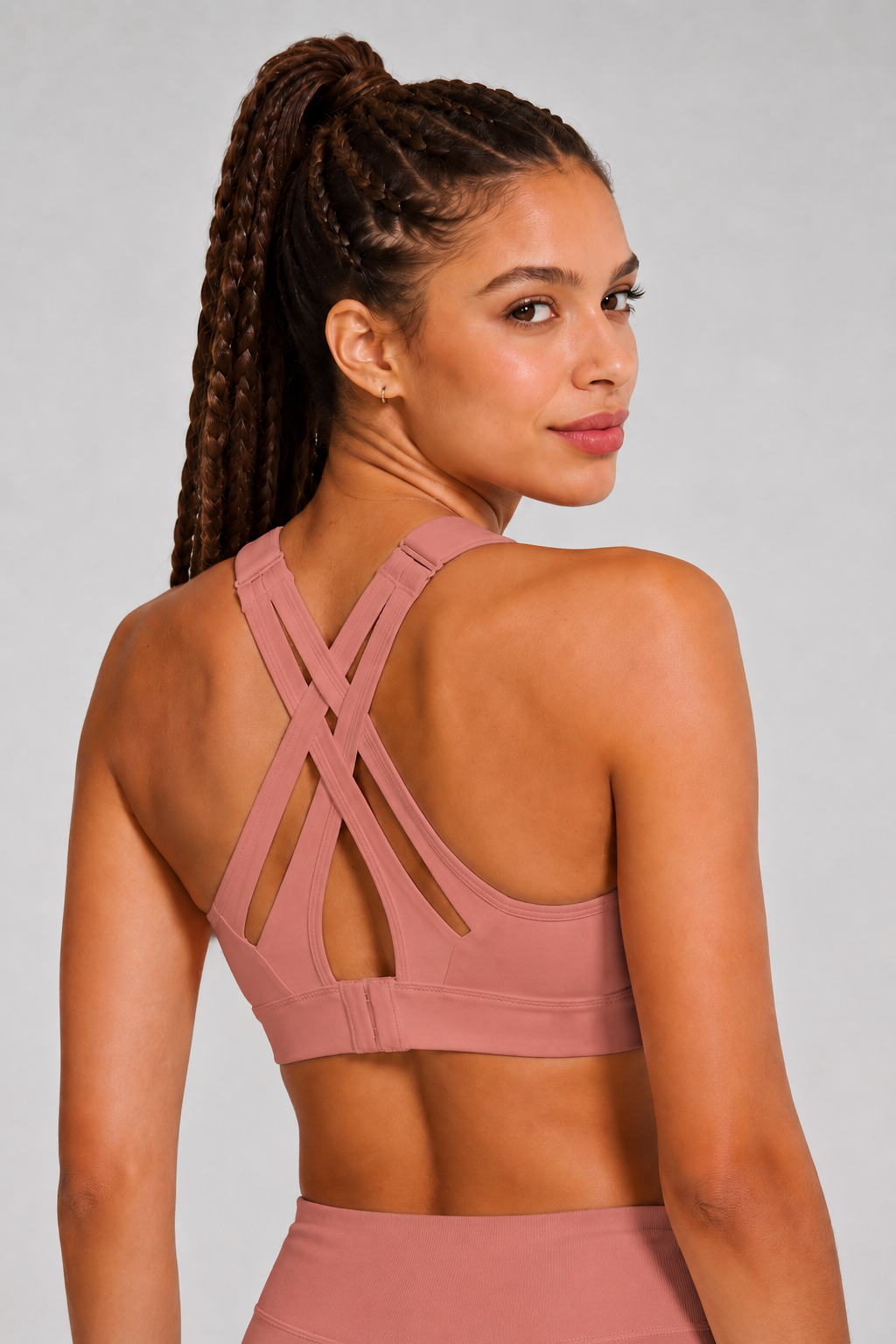 Power™ Adjustable Crisscross Padded Running Bra | Women's High Support Sports Bra