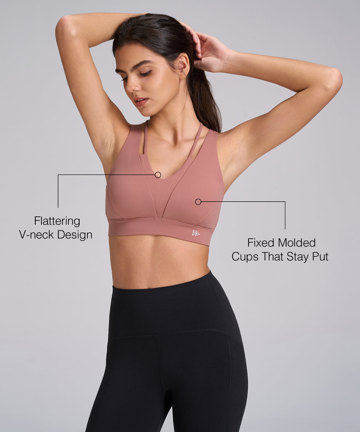 Anywhere Cross-back Soft Fixed Cups Yoga Bra | Women's Light Support Sports Bra Best For Yoga, HIIT