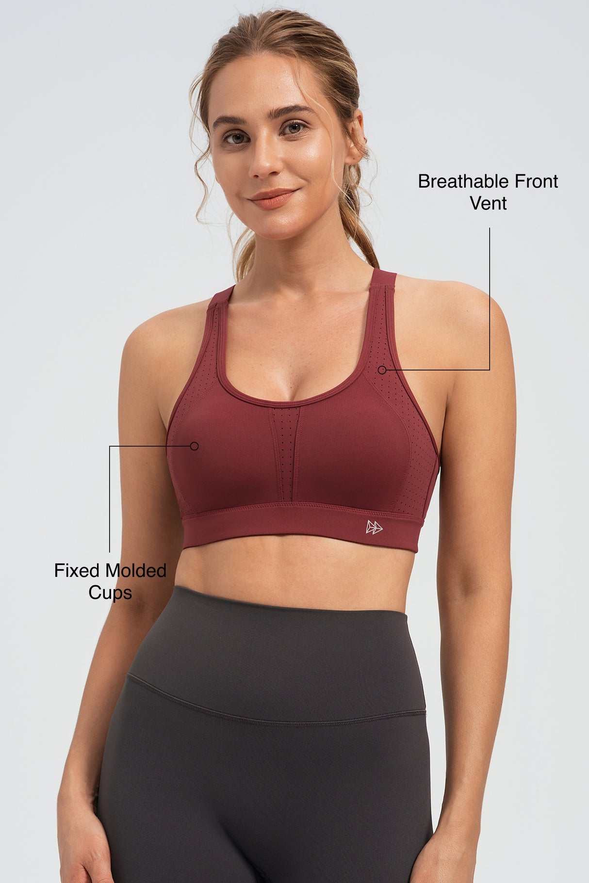 Power™ Adjustable Two Style Running Bra | Women's High Support Sports Bra