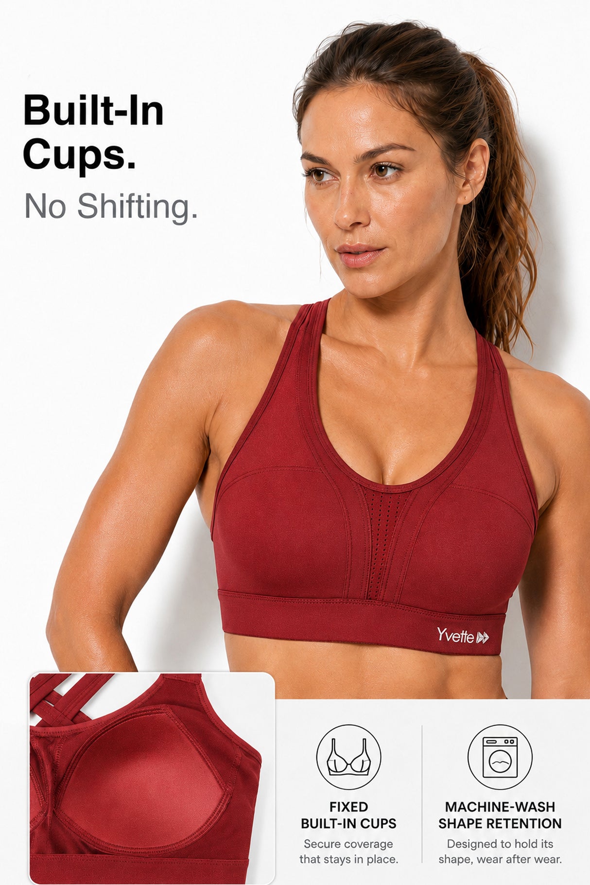 Power™ Cross-Back Breathable High Impact Running Bra | Women's High Support Sports Bra
