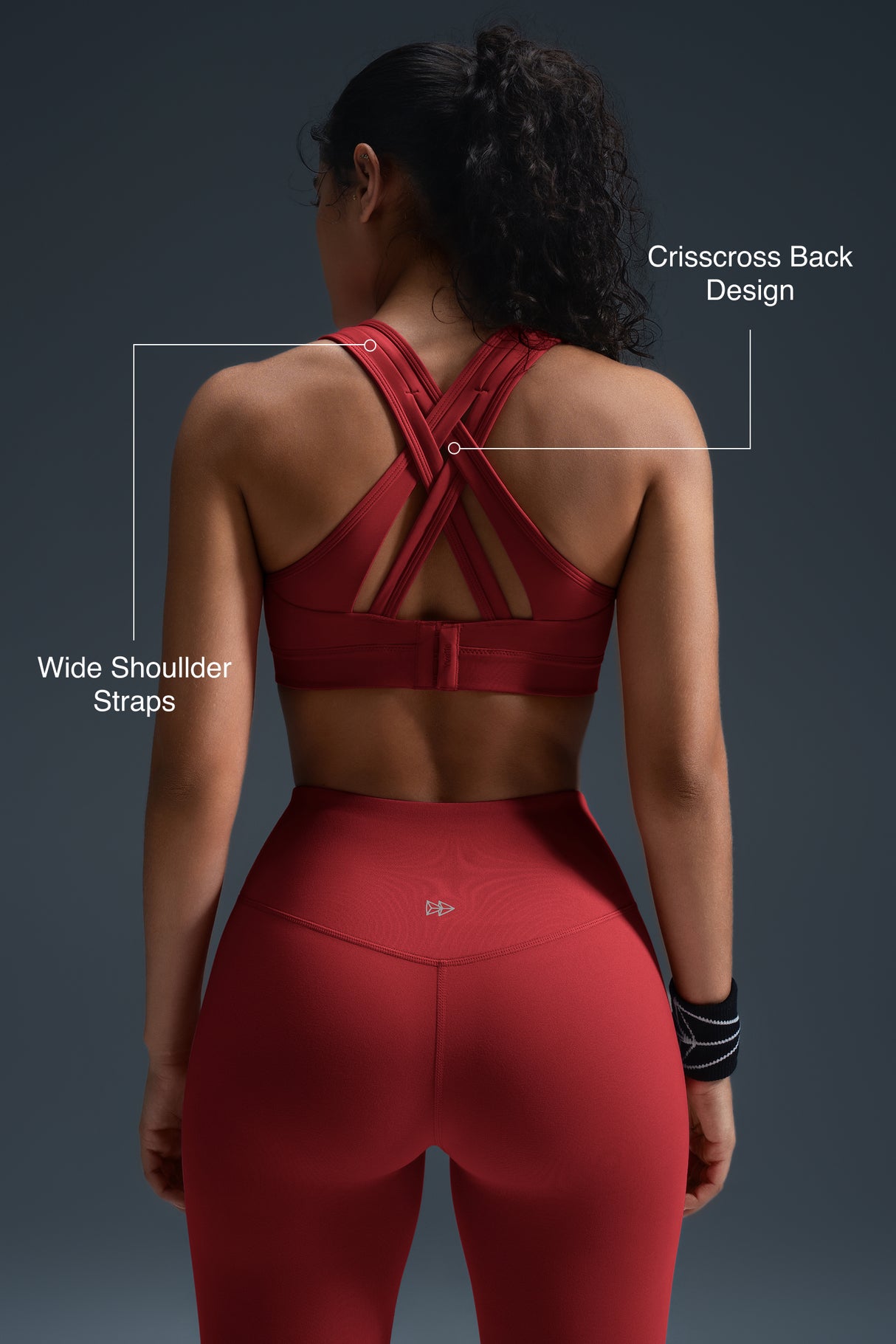 Power™ Cross Back Padded Running Bra | Women's High Support Sports Bra