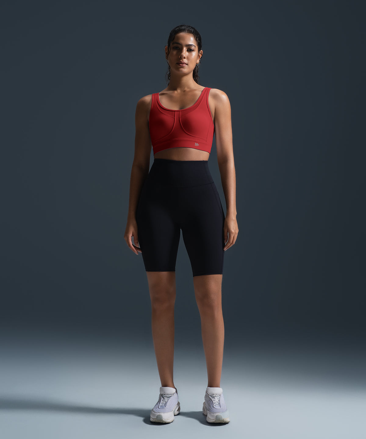 Sujetador deportivo transpirable con espalda cruzada y acolchado para correr | Sujetador deportivo de alta sujeción para mujer