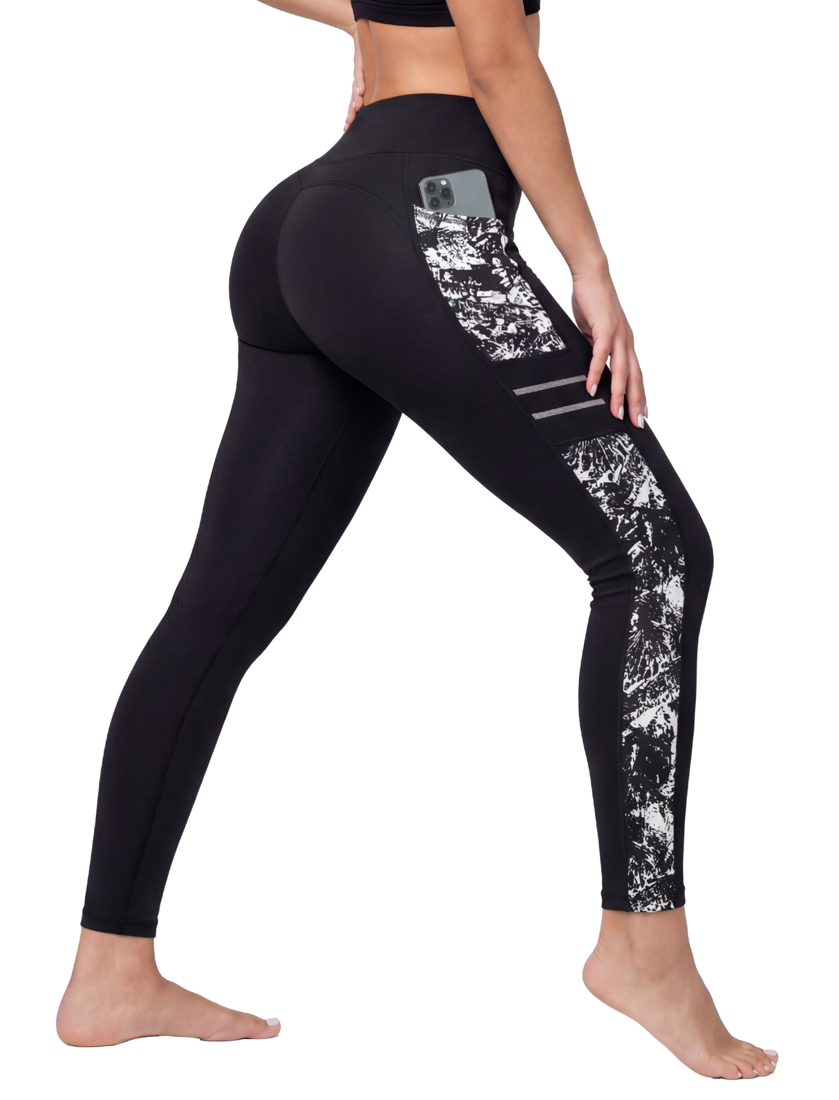 Echo High-Waisted Print Running Leggings 26" | Women's High Support Leggings Echo High-Waisted Print Running Leggings 26" | Women's High Support Leggings