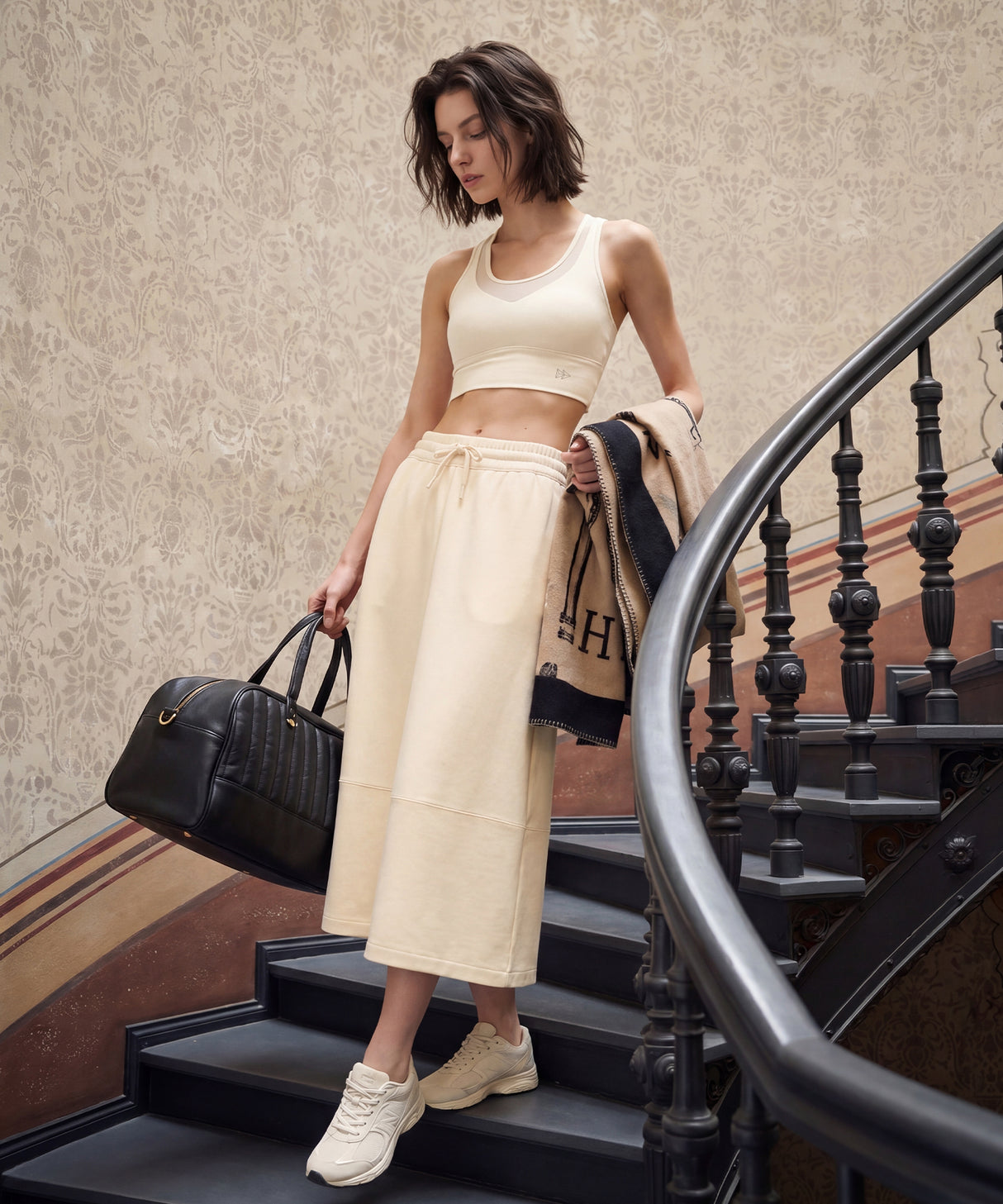 Anywhere Elastic Drawstring Pockets Daily Skirt | Women's Sports Skirt