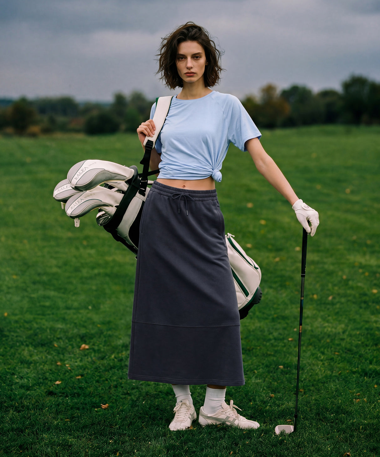 Anywhere Elastic Drawstring Pockets Daily Skirt | Women's Sports Skirt