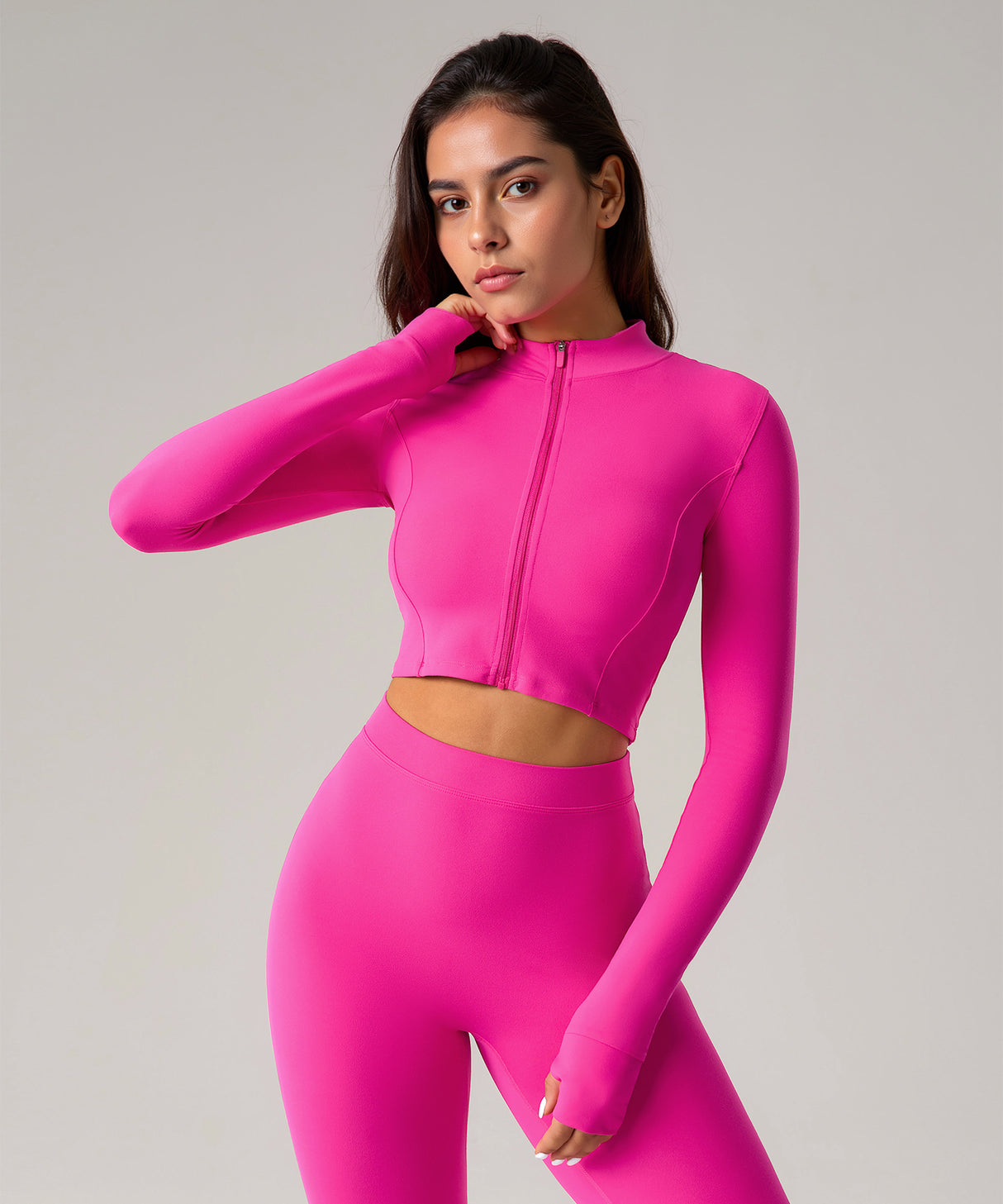 Giacche sportive elasticizzate slim fit con cerniera completa | Giacche leggere da donna Giacche sportive elasticizzate slim fit con cerniera completa | Giacche leggere da donna