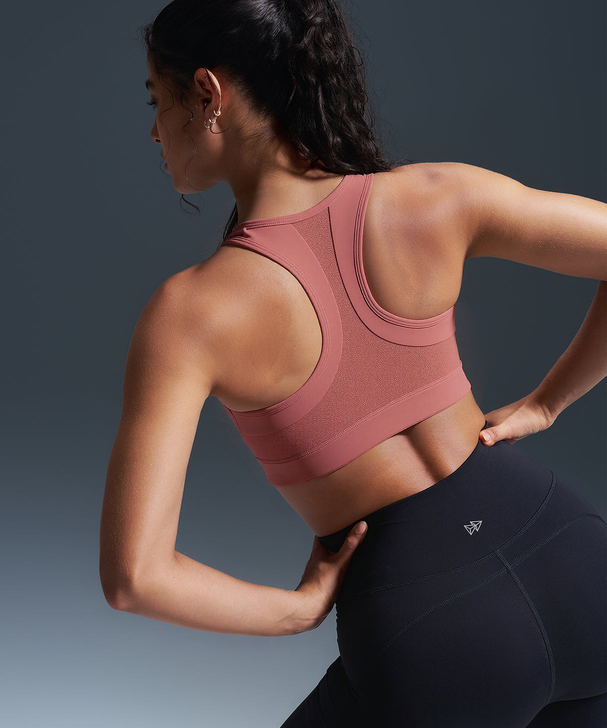 Enfold Zip Front Mesh Racerback Vadderad Löpar-BH | Sport-BH med Högt Stöd för Damer Enfold Zip Front Mesh Racerback Vadderad Löpar-BH | Sport-BH med Högt Stöd för Damer