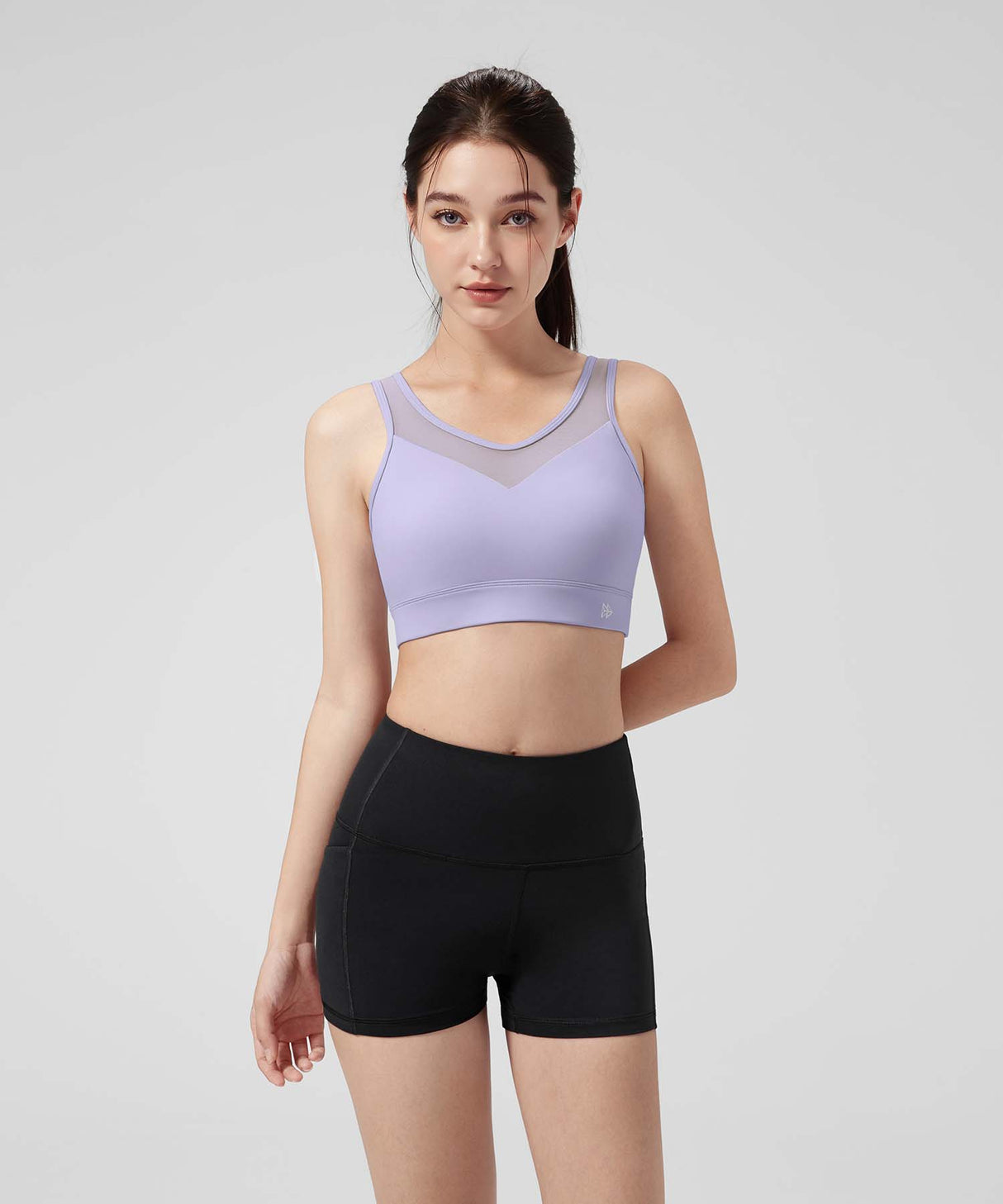 Power Front Sheer Mesh H-Back Sport-BH | Damen-Sport-BH mit starkem Halt