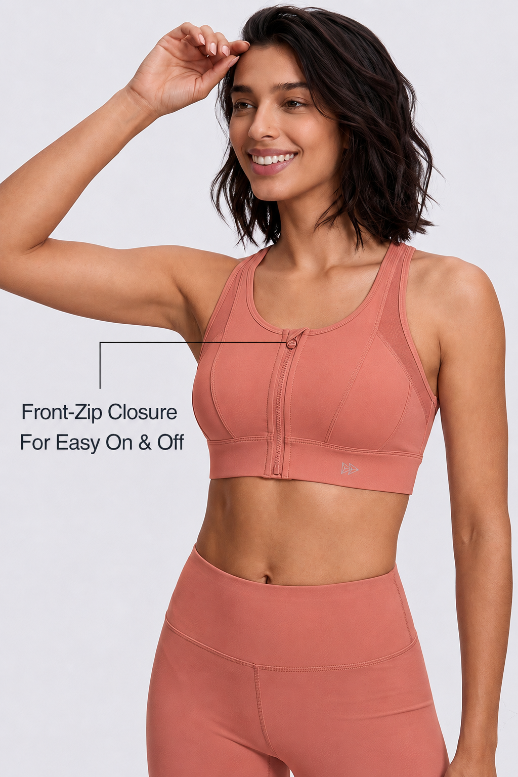 Power™ Cross Racerback Running Bra | Women's High Support Sports Bra